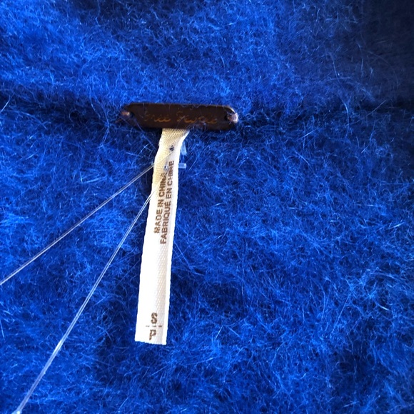 Free People Cobalt angora rabbit hair tie vest - Picture 2 of 5